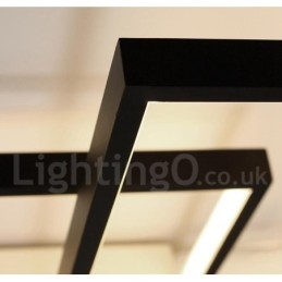 Designer Touch Decorative Modern Comtemporary Alumilium Painting Ceiling Light Flush Mount Wall Light with Remoter Dimmer