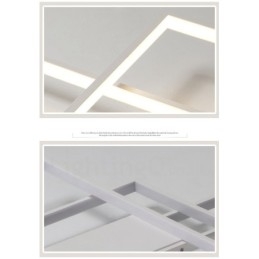 Designer Touch Decorative Modern Comtemporary Alumilium Painting Ceiling Light Flush Mount Light with Remoter Dimmer Also Can Be Used As Wall Light