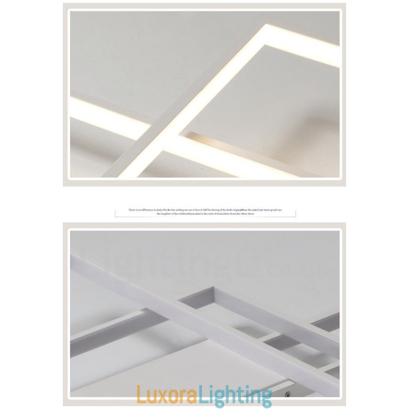 Designer Touch Decorative Modern Comtemporary Alumilium Painting Ceiling Light Flush Mount Light with Remoter Dimmer Also Can Be Used As Wall Light