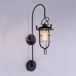 Designer Touch Decorative Retro Dock Wall Lamp Black Wharf Wall Lights Dock Sconce Restaurant Living Room Cafe Bar Clothing Store