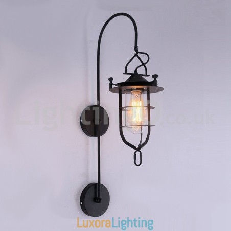 Designer Touch Decorative Retro Dock Wall Lamp Black Wharf Wall Lights Dock Sconce Restaurant Living Room Cafe Bar Clothing Store