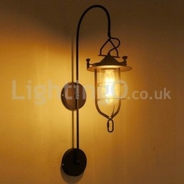 Designer Touch Decorative Retro Dock Wall Lamp Black Wharf Wall Lights Dock Sconce Restaurant Living Room Cafe Bar Clothing Store