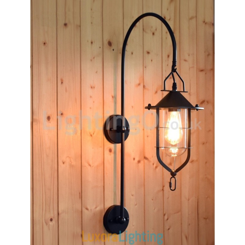 Designer Touch Decorative Retro Dock Wall Lamp Black Wharf Wall Lights Dock Sconce Restaurant Living Room Cafe Bar Clothing Store