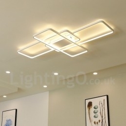 Designer Touch Decorative Modern Comtemporary Alumilium Painting Ceiling Light Flush Mount Light with Remoter Dimmer Also Can Be Used As Wall Light