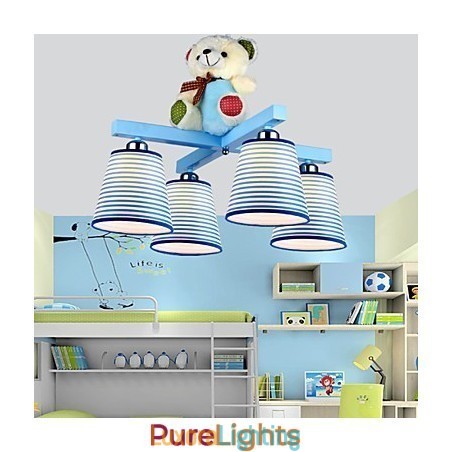 Designer Touch Decorative Flush Mount Modern Contemporary Wood Bamboo