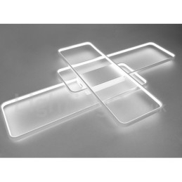 Designer Touch Decorative Modern Comtemporary Alumilium Painting Ceiling Light Flush Mount Light with Remoter Dimmer Also Can Be Used As Wall Light