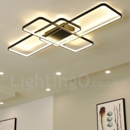 Designer Touch Decorative Modern Comtemporary Alumilium Painting Ceiling Light Flush Mount Light with Remoter Dimmer Also Can Be Used As Wall Light