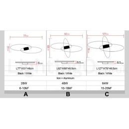 Designer Touch Decorative Dimmable Oval Modern Comtemporary Alumilium Ceiling Light Flush Mount Lamp Also Can Be Used As Wall Light