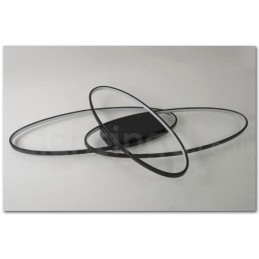 Designer Touch Decorative Dimmable Oval Modern Comtemporary Alumilium Ceiling Light Flush Mount Lamp Also Can Be Used As Wall Light