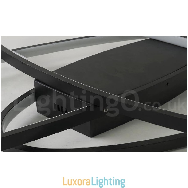 Designer Touch Decorative Dimmable Oval Modern Comtemporary Alumilium Ceiling Light Flush Mount Lamp Also Can Be Used As Wall Light