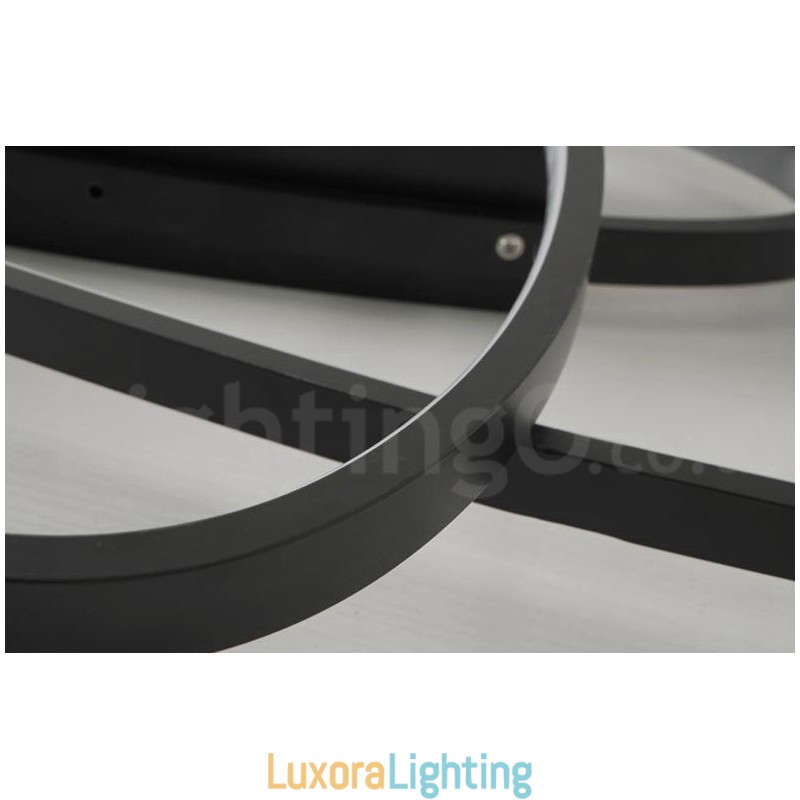 Designer Touch Decorative Dimmable Oval Modern Comtemporary Alumilium Ceiling Light Flush Mount Lamp Also Can Be Used As Wall Light