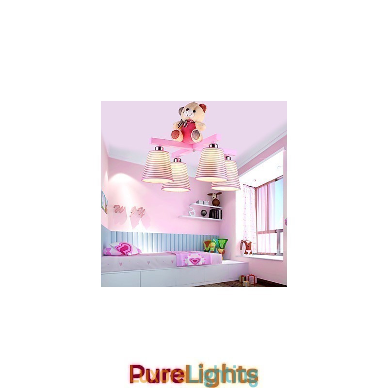 Designer Touch Decorative Flush Mount Modern Contemporary Wood Bamboo