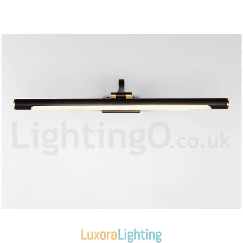 Designer Touch Decorative IPMirror Lamp Bathroom Lights Pure Brass Wall Lights with Acrylic Shade Make up Lighting