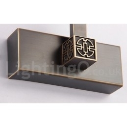 Designer Touch Decorative IPMirror Lamp Bathroom Lights Pure Brass Wall Lights with Acrylic Shade Make up Lighting