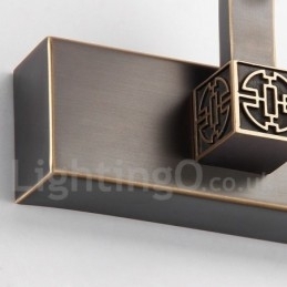 Designer Touch Decorative IPMirror Lamp Bathroom Lights Pure Brass Wall Lights with Acrylic Shade Make up Lighting