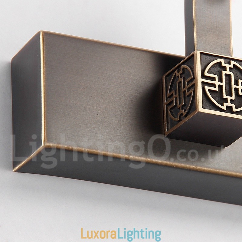 Designer Touch Decorative IPMirror Lamp Bathroom Lights Pure Brass Wall Lights with Acrylic Shade Make up Lighting