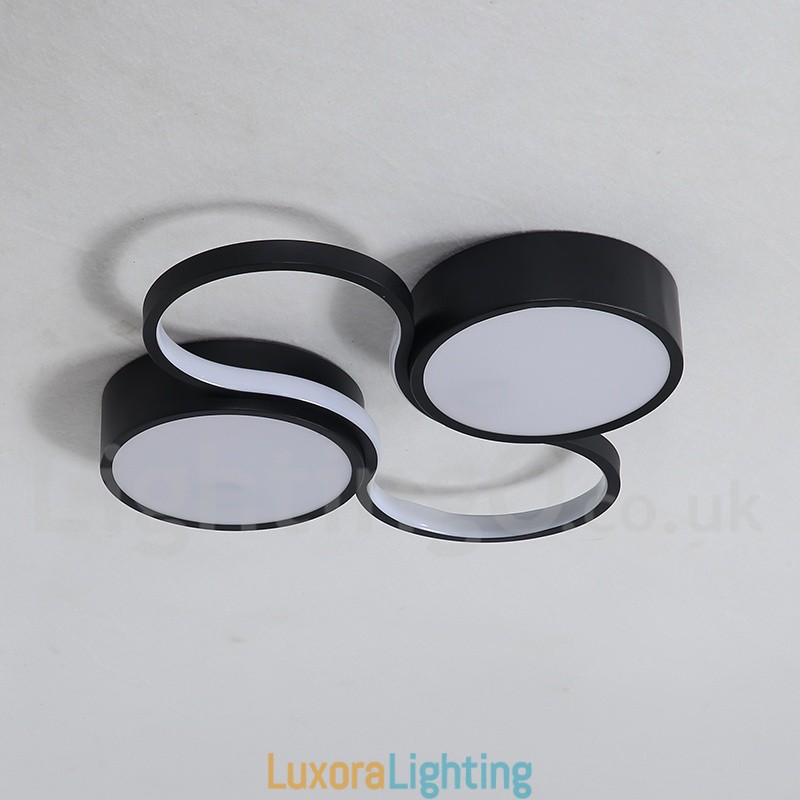 Designer Touch Decorative Dimmable Modern Comtemporary Alumilium Ceiling Light Flush Mount Lamp Also Can Be Used As Wall Light