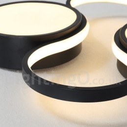 Designer Touch Decorative Dimmable Modern Comtemporary Alumilium Ceiling Light Flush Mount Lamp Also Can Be Used As Wall Light