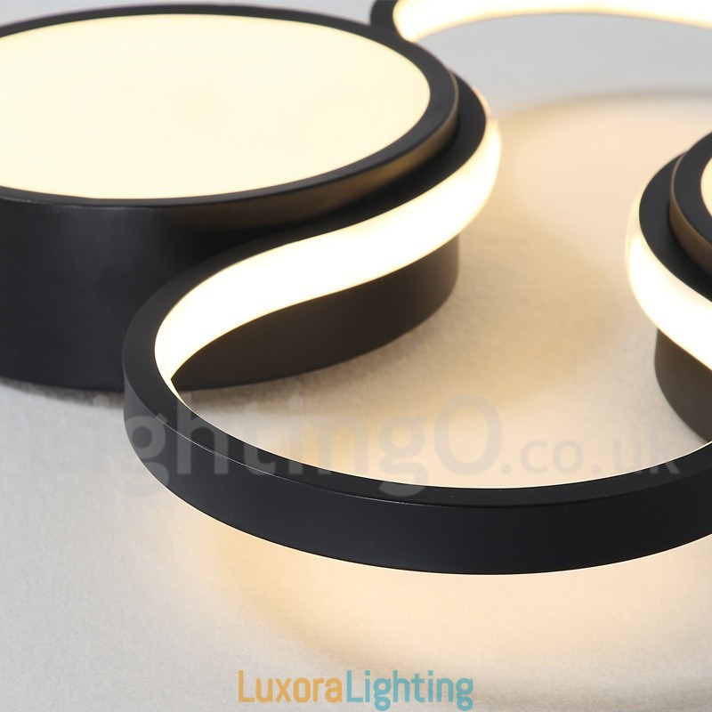 Designer Touch Decorative Dimmable Modern Comtemporary Alumilium Ceiling Light Flush Mount Lamp Also Can Be Used As Wall Light