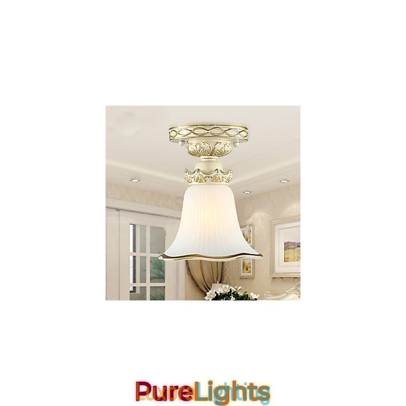 Designer Touch Decorative Europe Type Resin Glass Dome Light Sweet To Absorb Dome Light Lamp