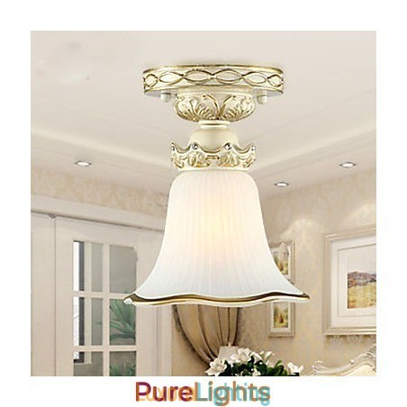 Designer Touch Decorative Europe Type Resin Glass Dome Light Sweet To Absorb Dome Light Lamp