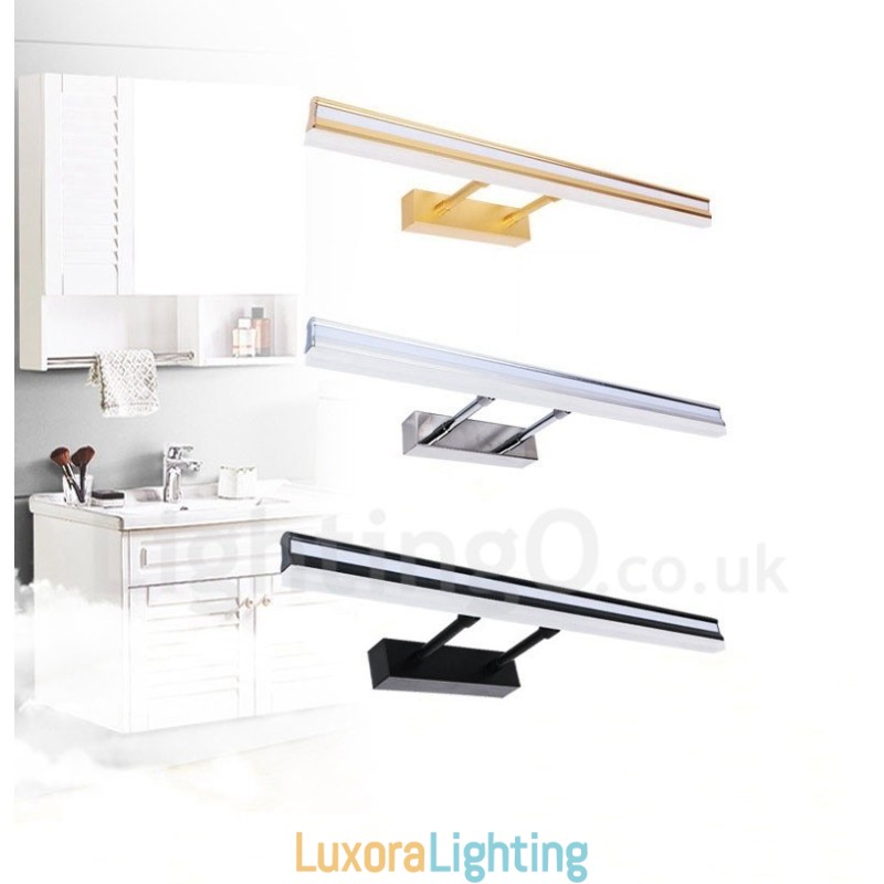 Designer Touch Decorative IP44 Mirror Lamp Bathroom Lights Up and Down Wall Lights with Acrylic Shade Make up Lighting