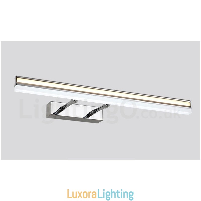 Designer Touch Decorative IP44 Mirror Lamp Bathroom Lights Up and Down Wall Lights with Acrylic Shade Make up Lighting