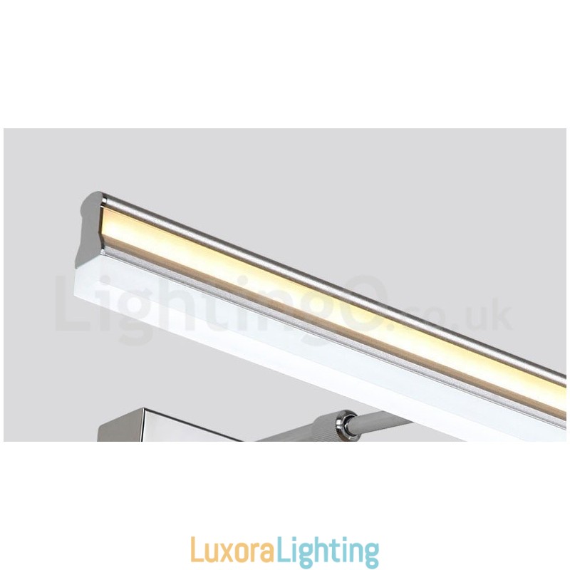 Designer Touch Decorative IP44 Mirror Lamp Bathroom Lights Up and Down Wall Lights with Acrylic Shade Make up Lighting