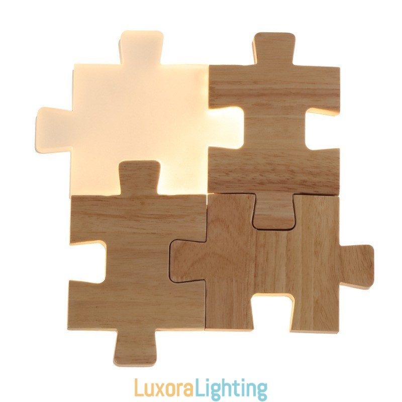 Designer Touch Decorative Wooden Wall Sconces with Acrylic Shade Modern Contemporary Wood Bamboo Wall Light