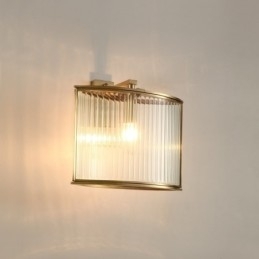 Designer Touch Decorative Pure Brass Luxurious Rustic Retro Vintage 1 Light Wall Light with Glass Shade