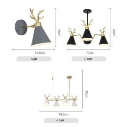 Designer Touch Decorative Modern Antlers Wall Light