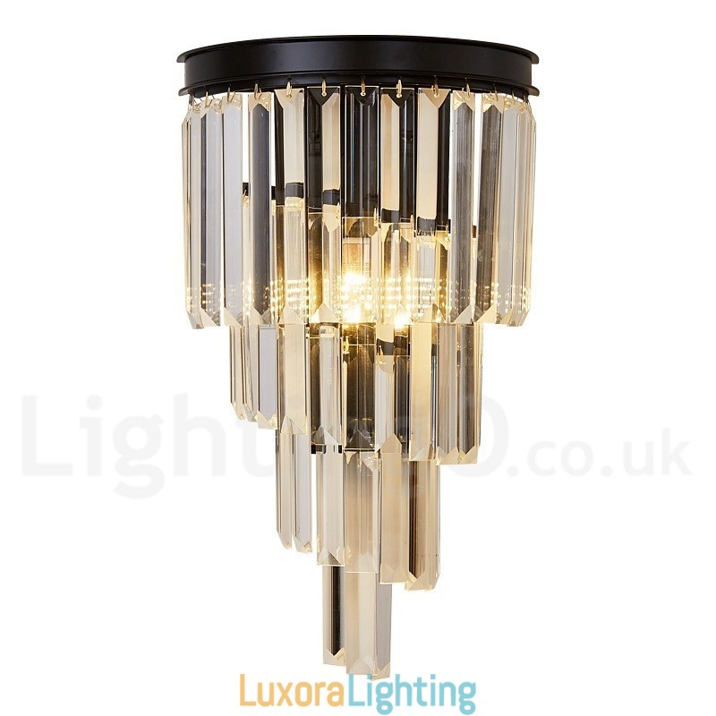 Designer Touch Decorative Modern Luxury K9 Crystal Wall Light with Crystal Shade