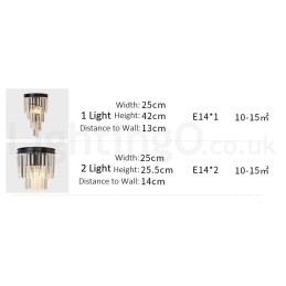 Designer Touch Decorative Modern Luxury K9 Crystal Wall Light with Crystal Shade