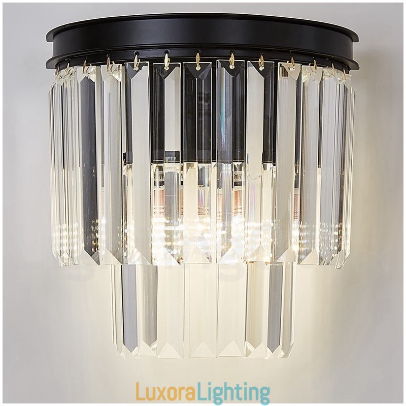 Designer Touch Decorative Modern Luxury K9 Crystal Wall Light with Crystal Shade