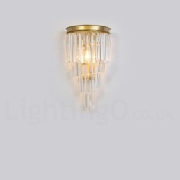 Designer Touch Decorative Modern Luxury K9 Crystal Wall Light with Crystal Shade