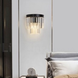 Designer Touch Decorative Modern Luxury K9 Crystal Wall Light with Crystal Shade