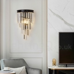 Designer Touch Decorative Modern Luxury K9 Crystal Wall Light with Crystal Shade