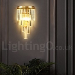 Designer Touch Decorative Modern Luxury K9 Crystal Wall Light with Crystal Shade