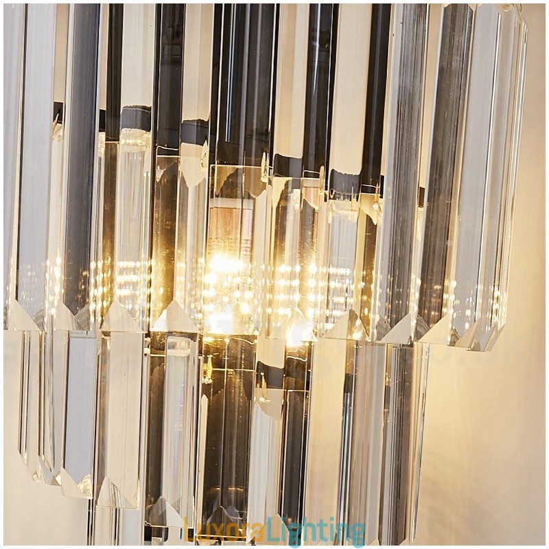 Designer Touch Decorative Modern Luxury K9 Crystal Wall Light with Crystal Shade