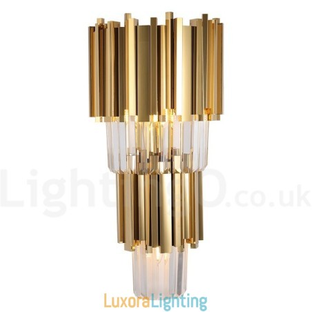 Designer Touch Decorative Modern Luxury K9 Crystal Wall Light with Crystal Shade