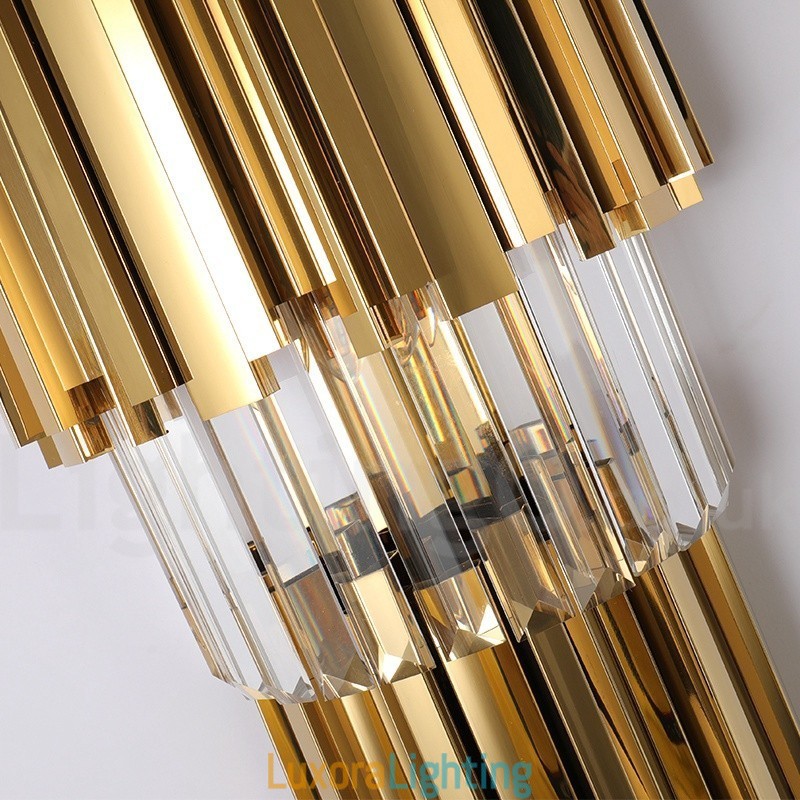 Designer Touch Decorative Modern Luxury K9 Crystal Wall Light with Crystal Shade