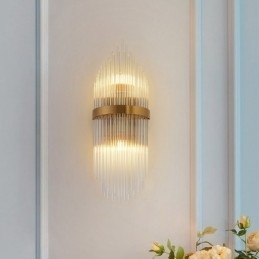 Designer Touch Decorative Modern Luxury K9 Crystal Wall Light with Crystal Shade