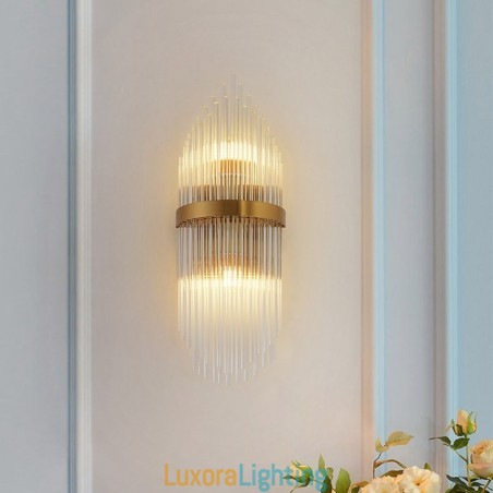 Designer Touch Decorative Modern Luxury K9 Crystal Wall Light with Crystal Shade