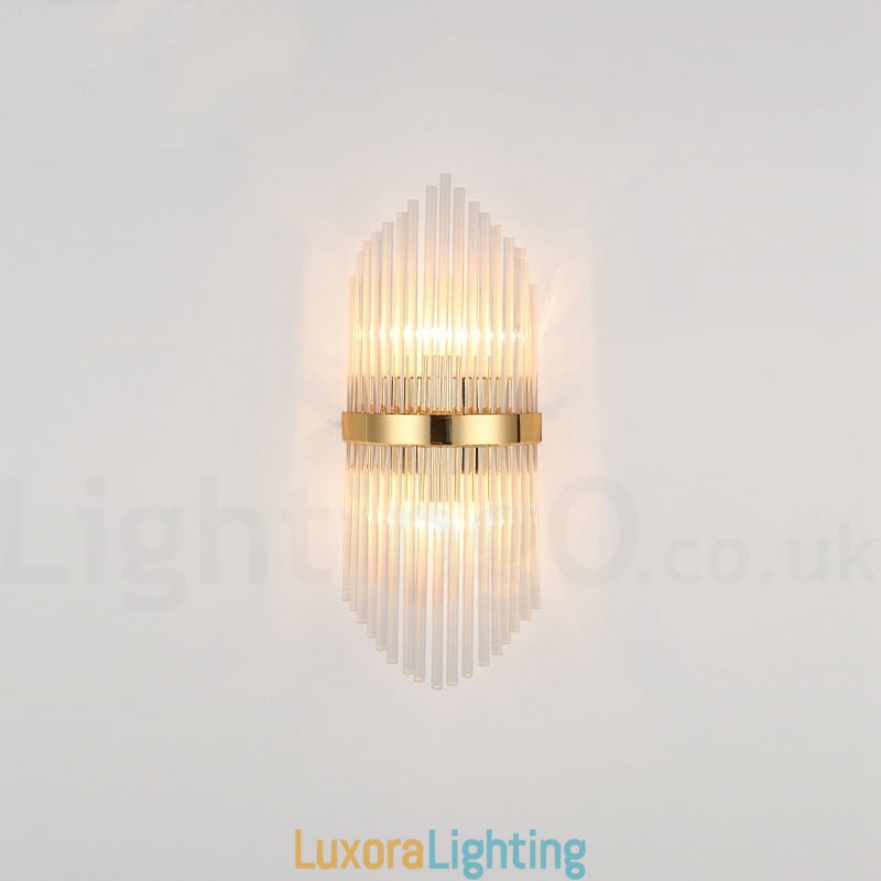 Designer Touch Decorative Modern Luxury K9 Crystal Wall Light with Crystal Shade