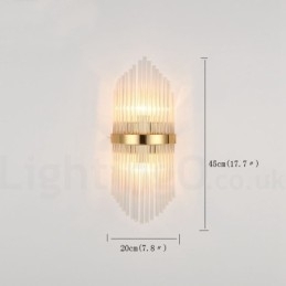 Designer Touch Decorative Modern Luxury K9 Crystal Wall Light with Crystal Shade