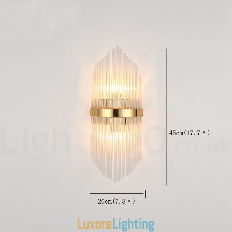 Designer Touch Decorative Modern Luxury K9 Crystal Wall Light with Crystal Shade