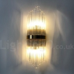 Designer Touch Decorative Modern Luxury K9 Crystal Wall Light with Crystal Shade