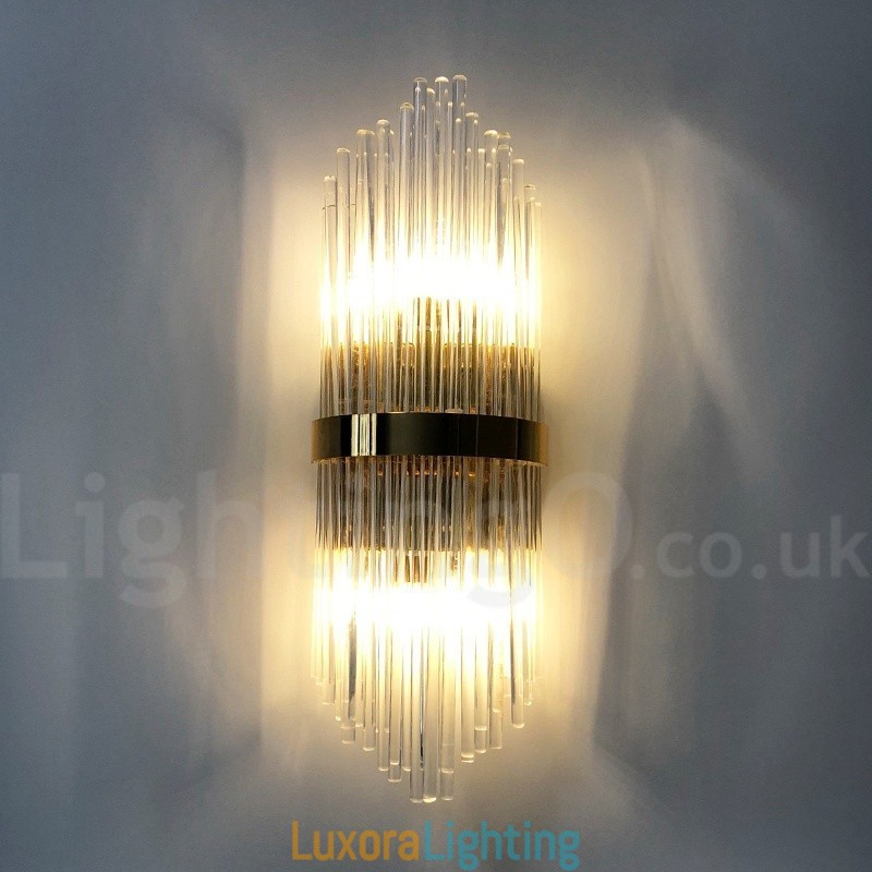 Designer Touch Decorative Modern Luxury K9 Crystal Wall Light with Crystal Shade