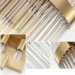 Designer Touch Decorative Modern Luxury K9 Crystal Wall Light with Crystal Shade