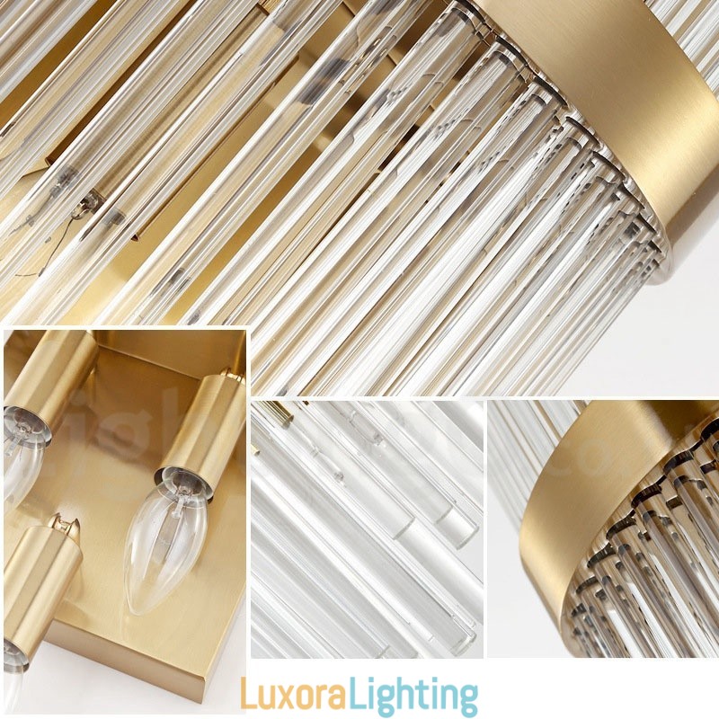 Designer Touch Decorative Modern Luxury K9 Crystal Wall Light with Crystal Shade